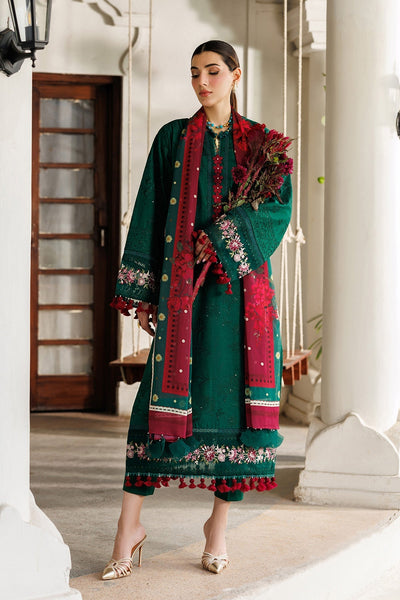 Alizeh | Eid Festive Lawn | AF-EL-7053-Evlyn-Brand:Alizeh-Type:Ladies Clothes-Bottle Green-Lawn-House of Maryam- Buy in UK, USA