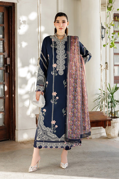 Alizeh | Eid Festive Lawn | AF-EL-7055-Carol-Brand:Alizeh-Type:Ladies Clothes-Midnight Blue-Lawn-House of Maryam- Buy in UK, USA
