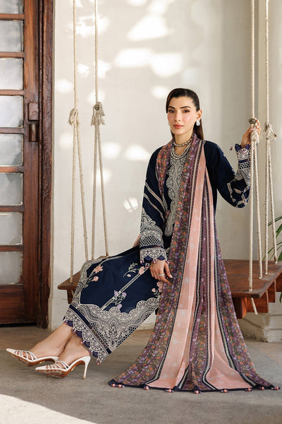 Alizeh | Eid Festive Lawn | AF-EL-7055-Carol-Brand:Alizeh-Type:Ladies Clothes-Midnight Blue-Lawn-House of Maryam- Buy in UK, USA