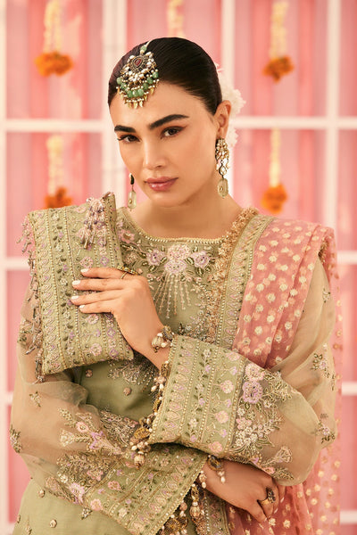 Alizeh | Shehnai The Festive Edit | AF-ZN-2217-Libaan-Brand:Alizeh-Type:Ladies Clothes-Mint Green-Zari Net-House of Maryam- Buy in UK, USA
