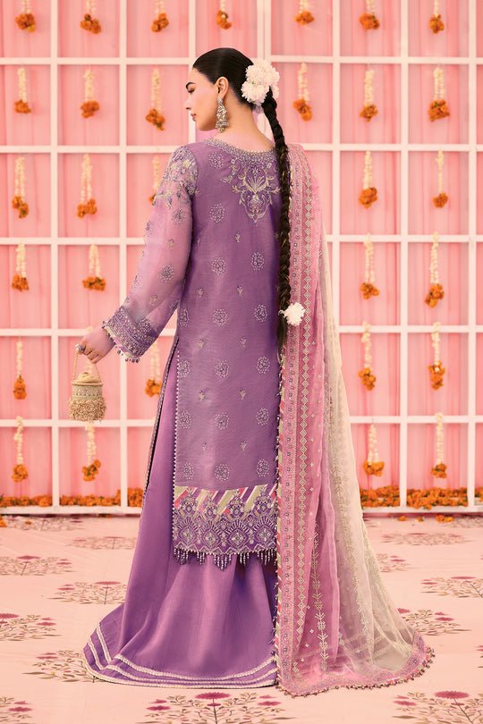 Alizeh | Shehnai The Festive Edit | AF-ZN-2220-Zari-Brand:Alizeh-Type:Ladies Clothes-Plum-Zari Net-House of Maryam- Buy in UK, USA