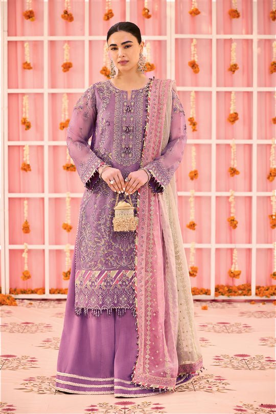Alizeh | Shehnai The Festive Edit | AF-ZN-2220-Zari-Brand:Alizeh-Type:Ladies Clothes-Plum-Zari Net-House of Maryam- Buy in UK, USA