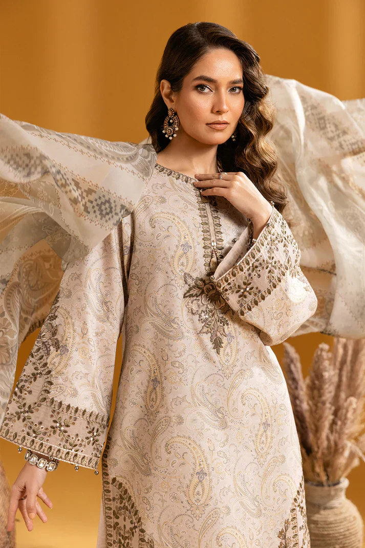 Alizeh | Maahi Embroidered Lawn | Hira -  Alizeh Luxury - Original Designer Dress - House of Maryam