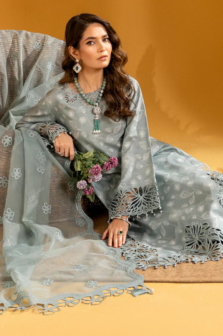 Alizeh | Maahi Embroidered Lawn | Nyra -  Alizeh Luxury -  House of Maryam