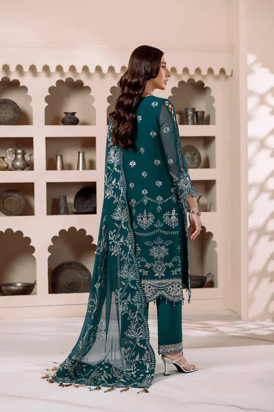 Alizeh | Dua Formals 23 | DUA-V01D02B- LYRA ( ZINC ) -  Alizeh Formal - Original Designer Dress - House of Maryam