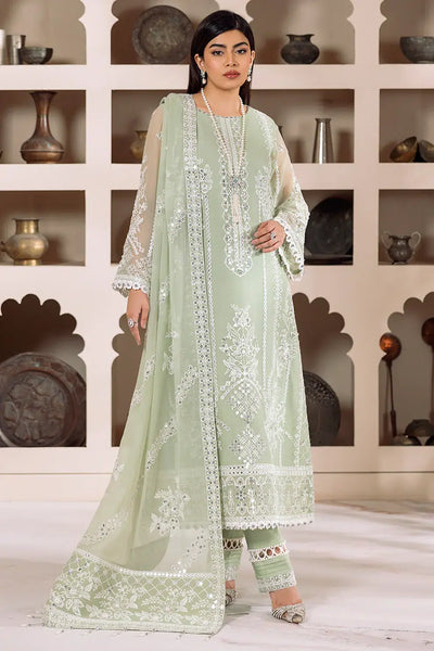 Alizeh | Dua Formals 23 | DUA-V01D04A- MEHRUNISA ( PISTA ) -  Alizeh Formal - Original Designer Dress - House of Maryam