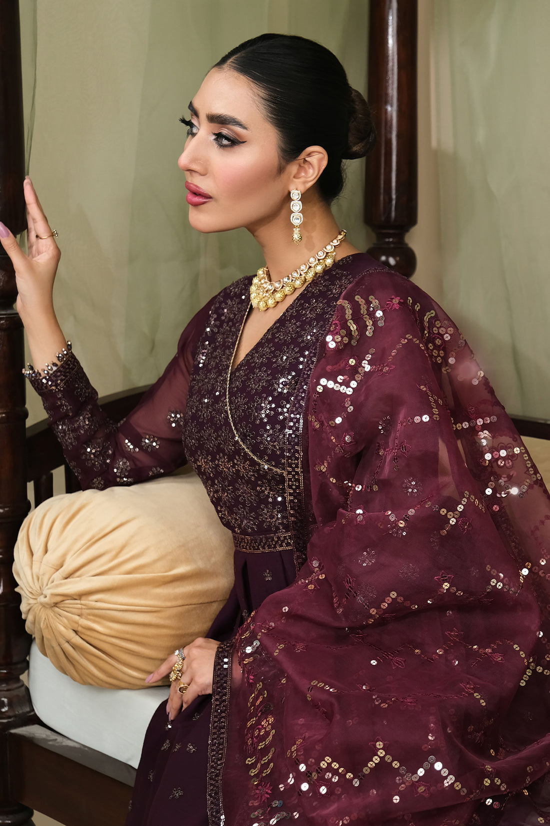 Alizeh | Formals Collection | ZURI UF-V03D03 -  Alizeh Formal - Original Designer Dress - House of Maryam