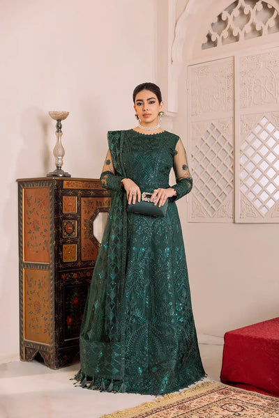 Alizeh | Dua Formals 23 | DUA-V01D05A- RYAN ( GREEN ) -  Alizeh Formal - Original Designer Dress - House of Maryam