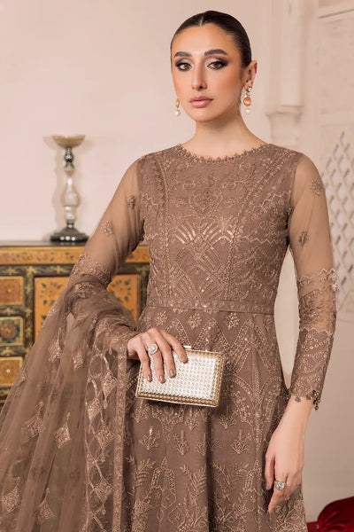 Alizeh | Dua Formals 23 | DUA-V01D05B- RYAN ( BEIGE ) -  Alizeh Formal - Original Designer Dress - House of Maryam
