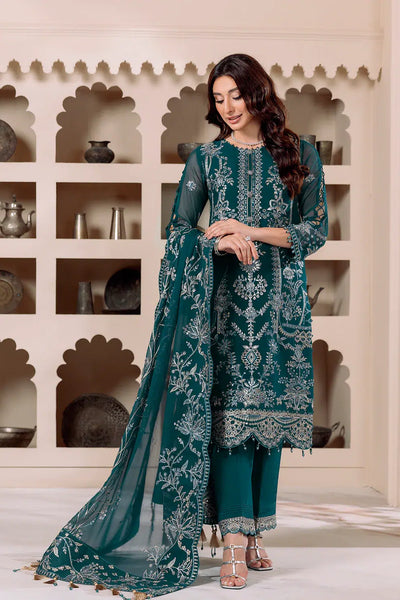 Alizeh | Dua Formals 23 | DUA-V01D02B- LYRA ( ZINC ) -  Alizeh Formal - Original Designer Dress - House of Maryam