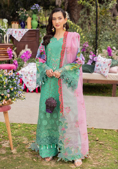 Altan | Garden of grace | ALT-02 Azure Petals-Brand:Altan-Type:Ladies Clothes-Mint Green-Lawn-House of Maryam- Buy in UK, USA