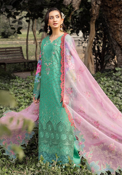 Altan | Garden of grace | ALT-02 Azure Petals-Brand:Altan-Type:Ladies Clothes-Mint Green-Lawn-House of Maryam- Buy in UK, USA