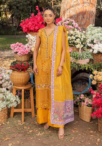 Altan | Garden of grace | ALT-03 Tangerine Mirage-Brand:Altan-Type:Ladies Clothes-Mustard Yellow-Lawn-House of Maryam- Buy in UK, USA