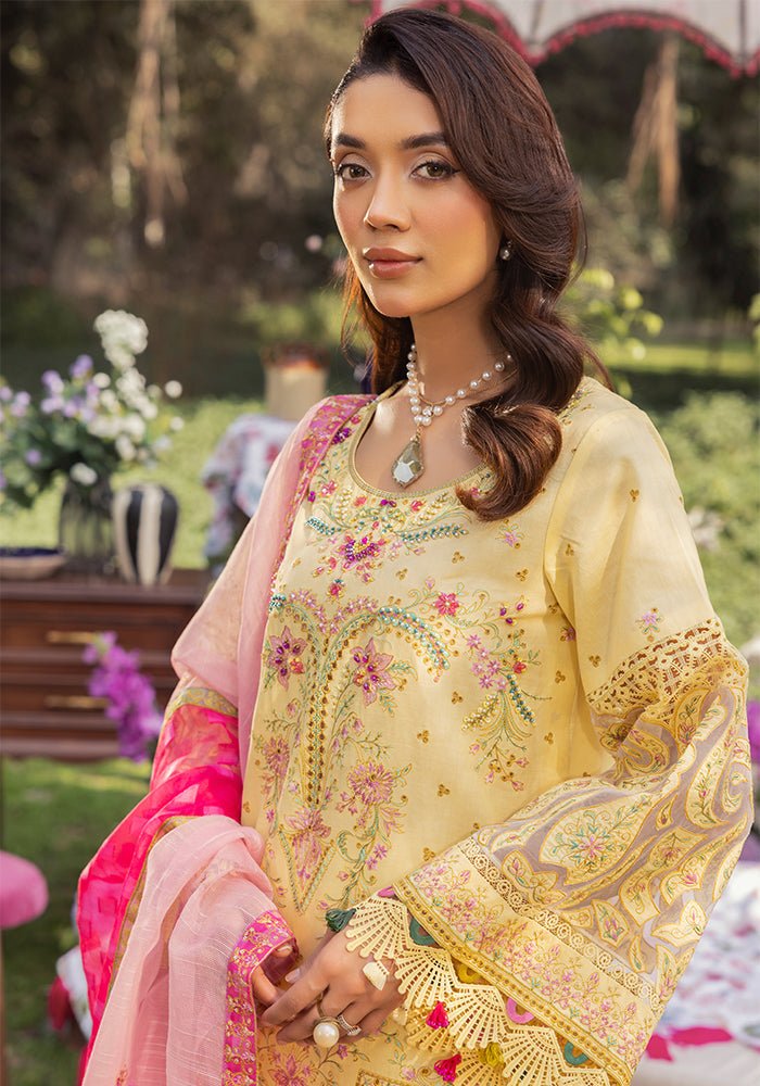 Altan | Garden of grace | ALT-06 Sunkissed Medow-Brand:Altan-Type:Ladies Clothes-Maize Yellow-Lawn-House of Maryam- Buy in UK, USA