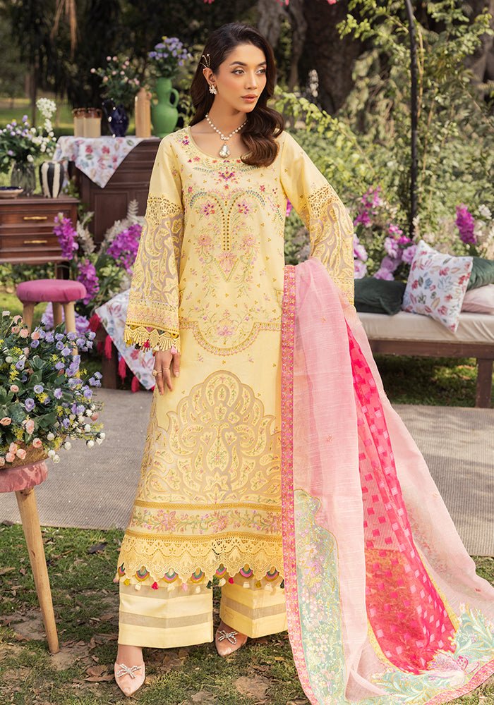 Altan | Garden of grace | ALT-06 Sunkissed Medow-Brand:Altan-Type:Ladies Clothes-Maize Yellow-Lawn-House of Maryam- Buy in UK, USA