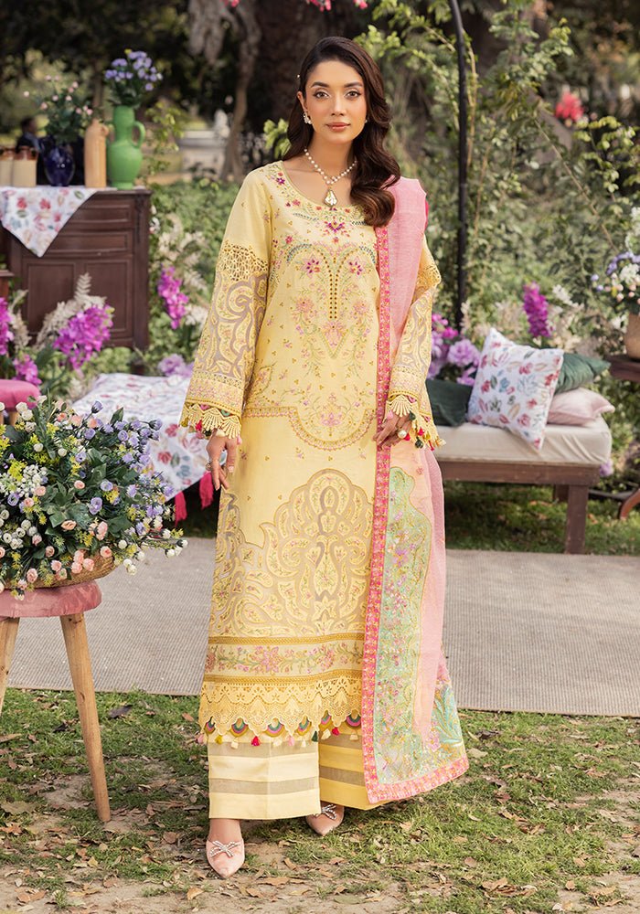 Altan | Garden of grace | ALT-06 Sunkissed Medow-Brand:Altan-Type:Ladies Clothes-Maize Yellow-Lawn-House of Maryam- Buy in UK, USA