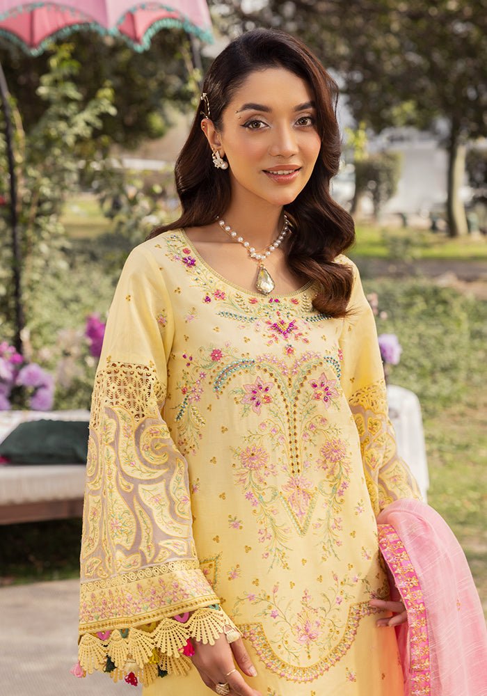 Altan | Garden of grace | ALT-06 Sunkissed Medow-Brand:Altan-Type:Ladies Clothes-Maize Yellow-Lawn-House of Maryam- Buy in UK, USA