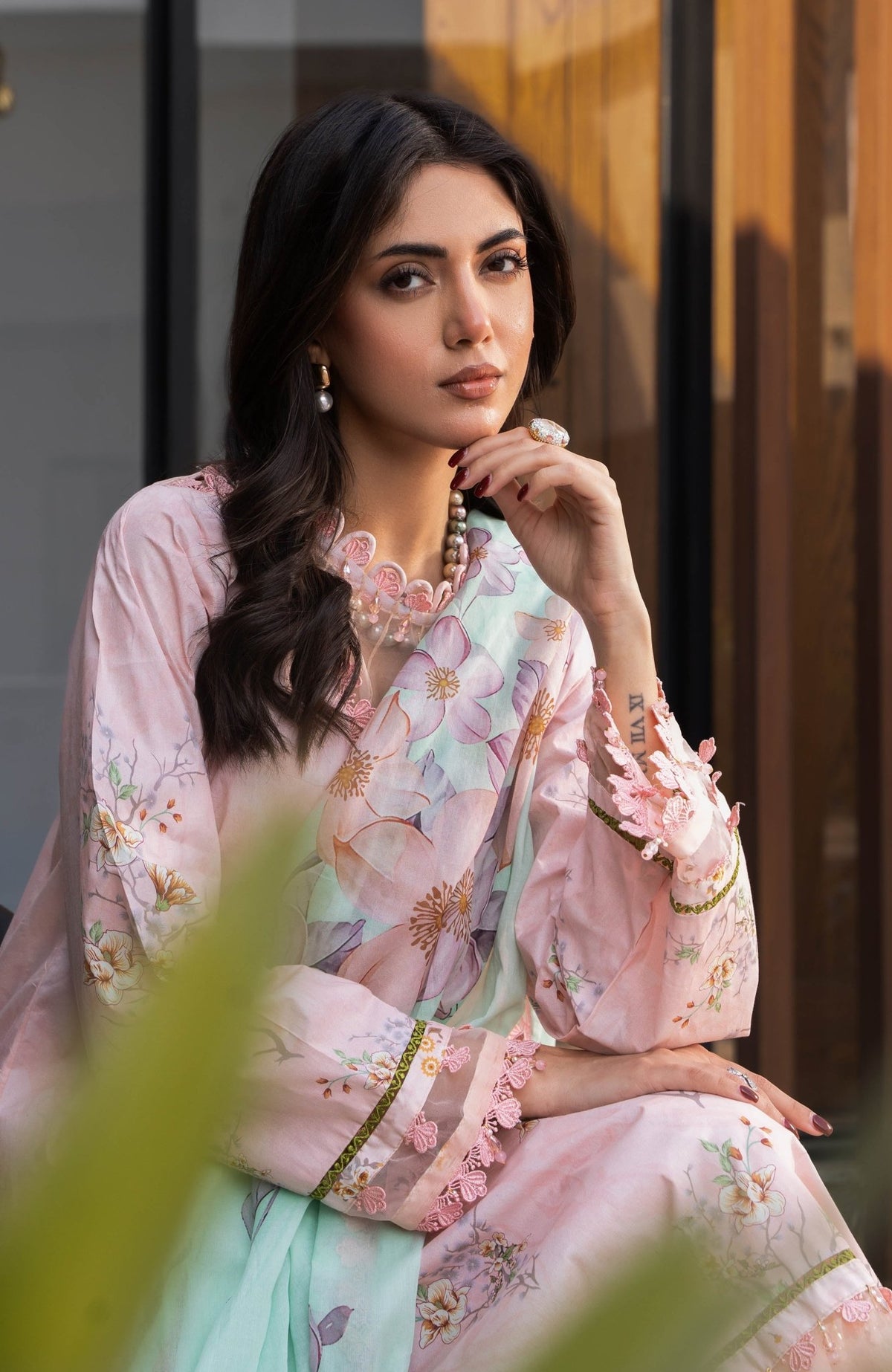 Alzohaib | Premium Prints 25 | AZP-25-10-Brand:Al Zohaib-Type:Ladies Clothes-Light Pink-Digital Printed-House of Maryam- Buy in UK, USA