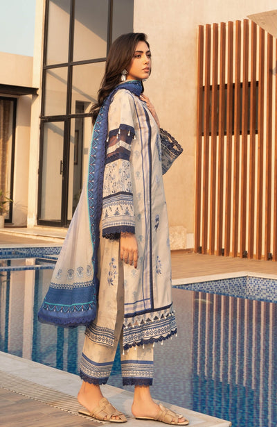 Alzohaib | Premium Prints 25 | AZP-25-14-Brand:Al Zohaib-Type:Ladies Clothes-Off White-Digital Printed-House of Maryam- Buy in UK, USA