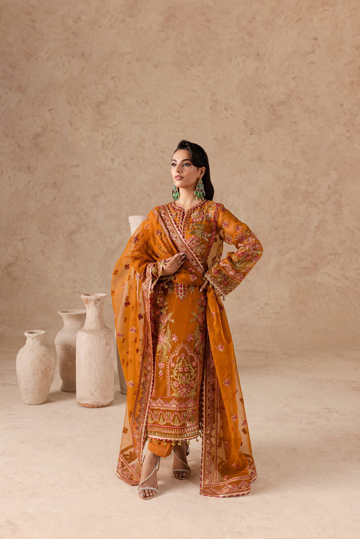 Imran Ramzan | Chèrie | Amber Mist -  Imran Ramzan Clothing - Original Designer Dress - House of Maryam