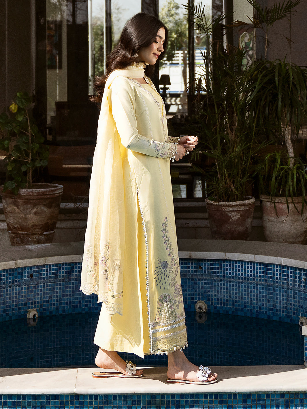 Izel | Mahveen Festive Lawn 25 | AMEL -  Izel Ladies Clothes - Original Designer Dress - House of Maryam