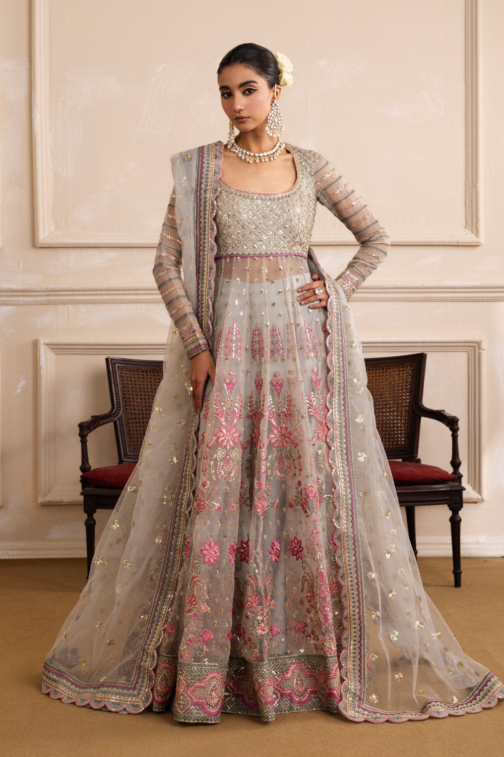 Maryum N Maria | Izara Formals | AMUMET - MW40026 -  Maryum N Maria Ladies Clothes - Original Designer Dress - House of Maryam