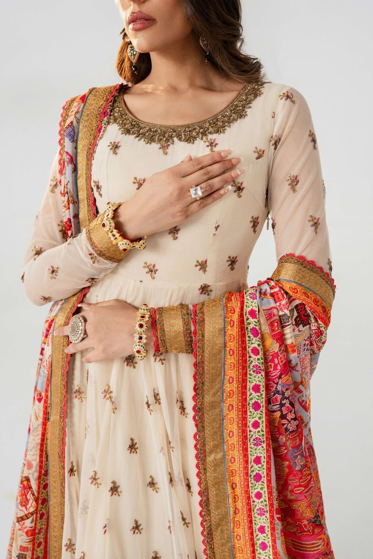 Fahad Hussayn | Jalsa Ghar | Angora -  Fahad Hussayn Ladies Clothes - Original Designer Dress - House of Maryam