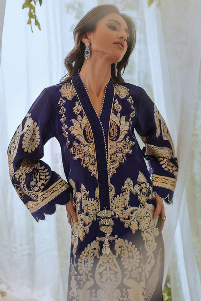 Annus Abrar | Lumi Eid Edit | Aneta-Brand:Annus Abrar-Type:Ladies Clothes-Midnight Blue-Silk-House of Maryam- Buy in UK, USA