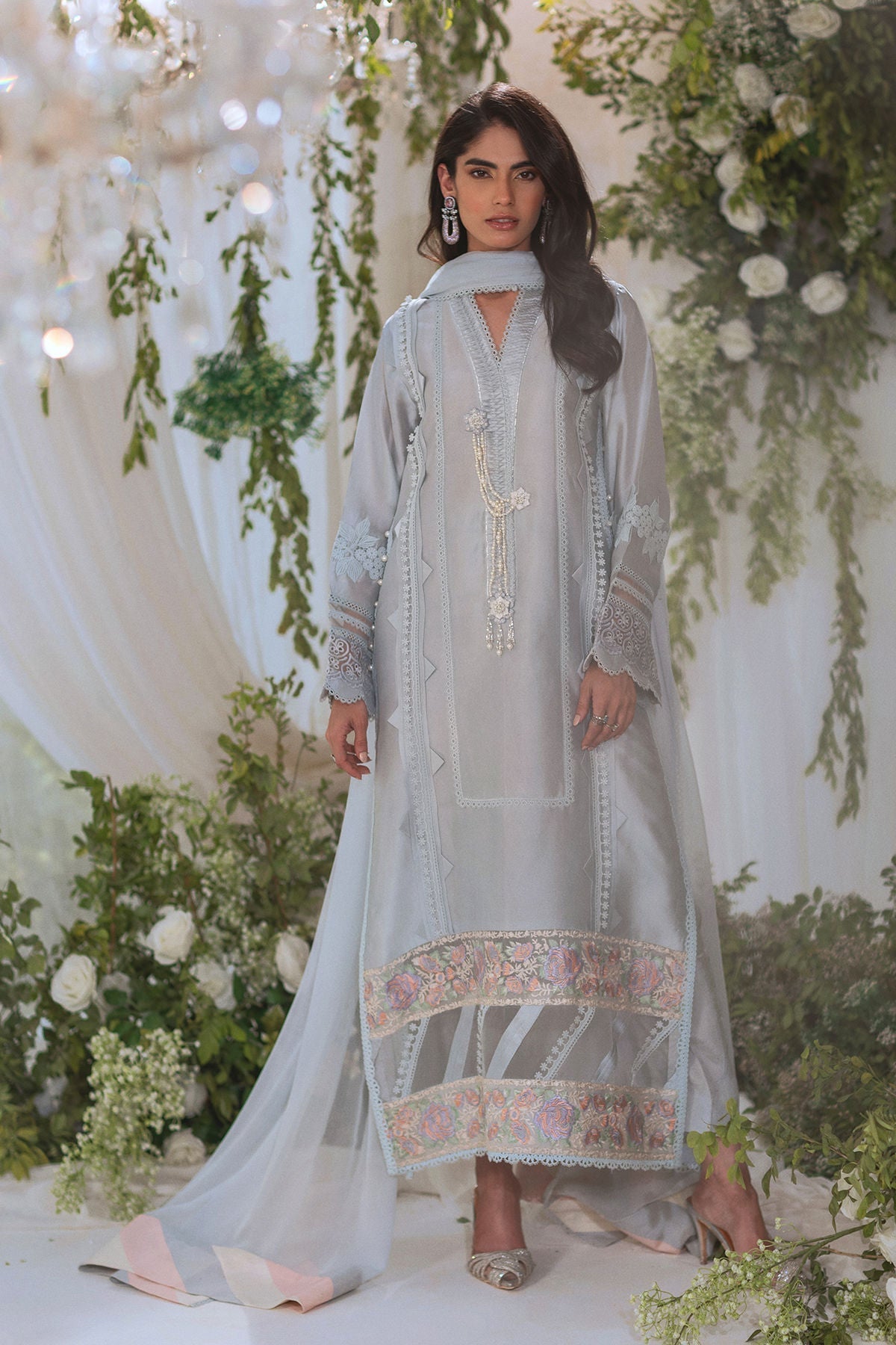 Annus Abrar | Lumi Eid Edit | Anural-Brand:Annus Abrar-Type:Ladies Clothes-Powder Blue-Silk-House of Maryam- Buy in UK, USA