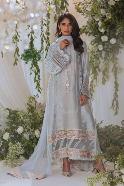 Annus Abrar | Lumi Eid Edit | Anural-Brand:Annus Abrar-Type:Ladies Clothes-Powder Blue-Silk-House of Maryam- Buy in UK, USA