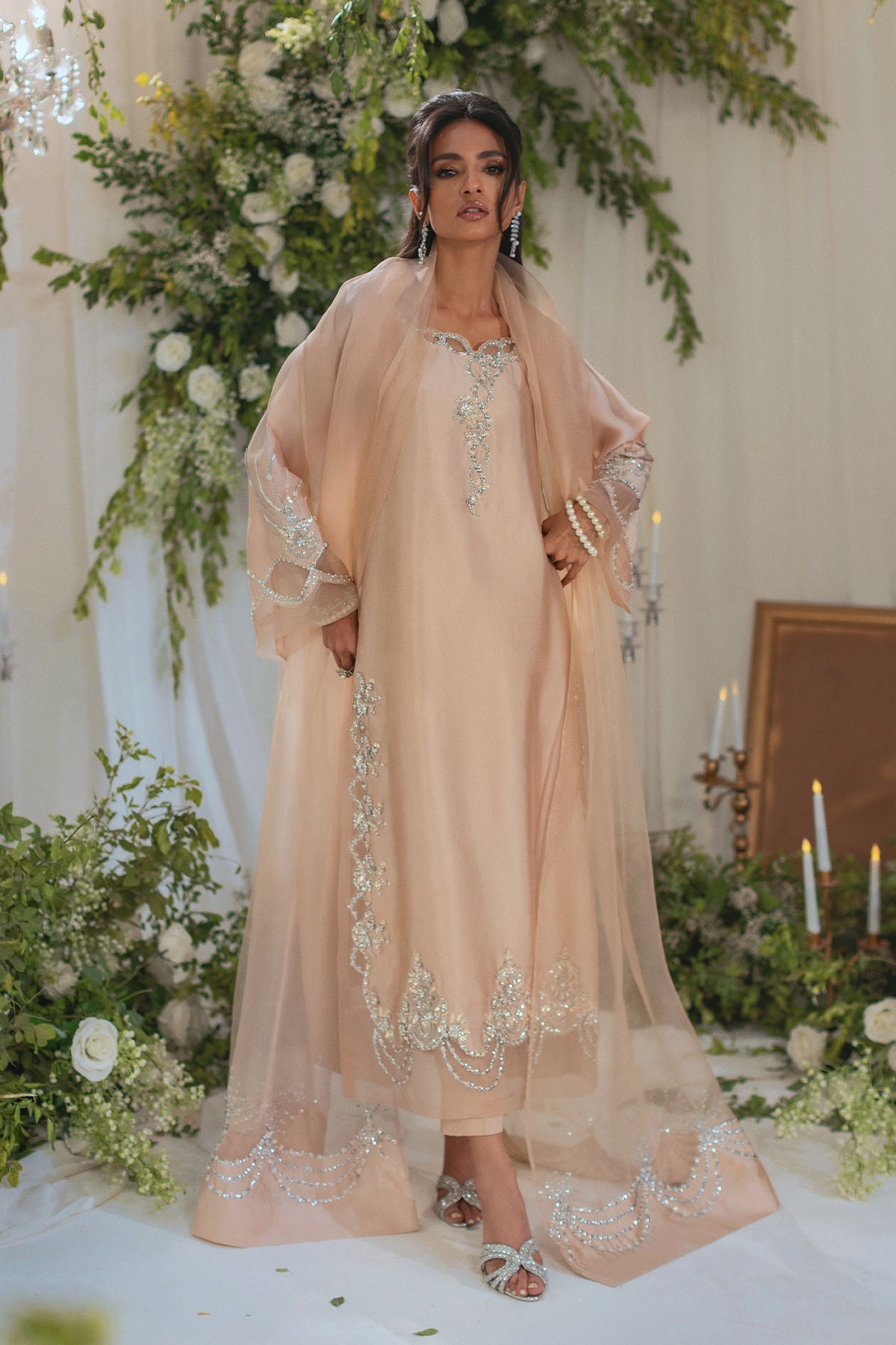 Annus Abrar | Lumi Eid Edit | Meysana-Brand:Annus Abrar-Type:Ladies Clothes-Nude-Silk-House of Maryam- Buy in UK, USA
