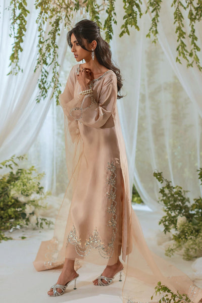 Annus Abrar | Lumi Eid Edit | Meysana-Brand:Annus Abrar-Type:Ladies Clothes-Nude-Silk-House of Maryam- Buy in UK, USA