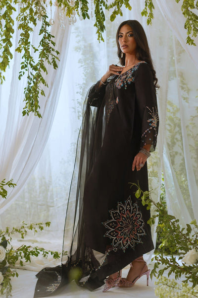 Annus Abrar | Lumi Eid Edit | Neda-Brand:Annus Abrar-Type:Ladies Clothes-Black-Silk Net-House of Maryam- Buy in UK, USA