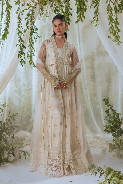 Annus Abrar | Lumi Eid Edit | Nuha Kalidar-Brand:Annus Abrar-Type:Ladies Clothes-Dusty White-Lorex-House of Maryam- Buy in UK, USA