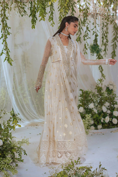 Annus Abrar | Lumi Eid Edit | Nuha Kalidar-Brand:Annus Abrar-Type:Ladies Clothes-Dusty White-Lorex-House of Maryam- Buy in UK, USA