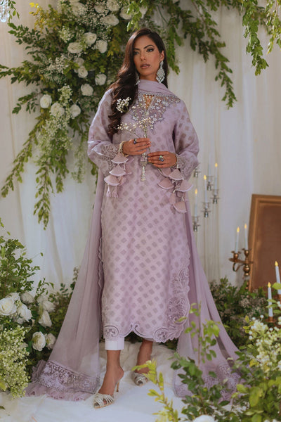 Annus Abrar | Lumi Eid Edit | Seri-Brand:Annus Abrar-Type:Ladies Clothes-Lilac-Silk Net-House of Maryam- Buy in UK, USA
