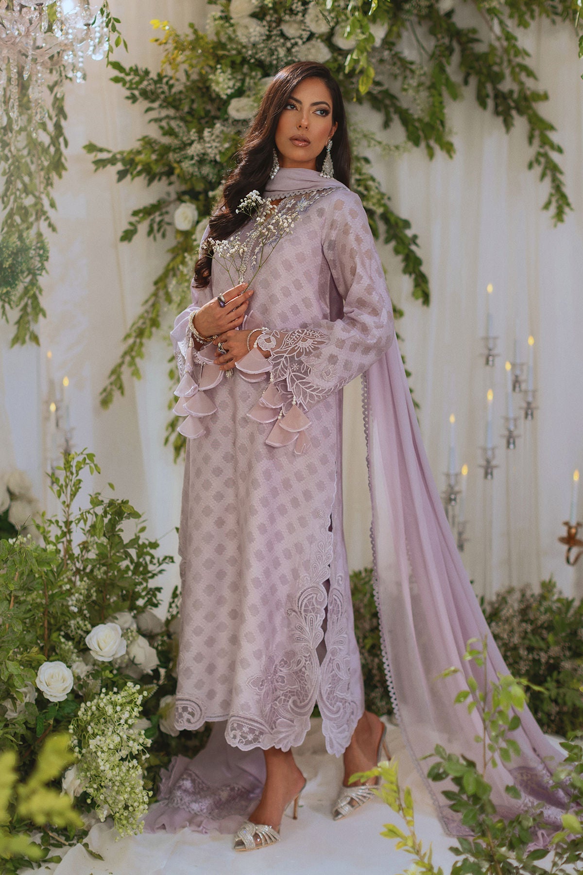 Annus Abrar | Lumi Eid Edit | Seri-Brand:Annus Abrar-Type:Ladies Clothes-Lilac-Silk Net-House of Maryam- Buy in UK, USA