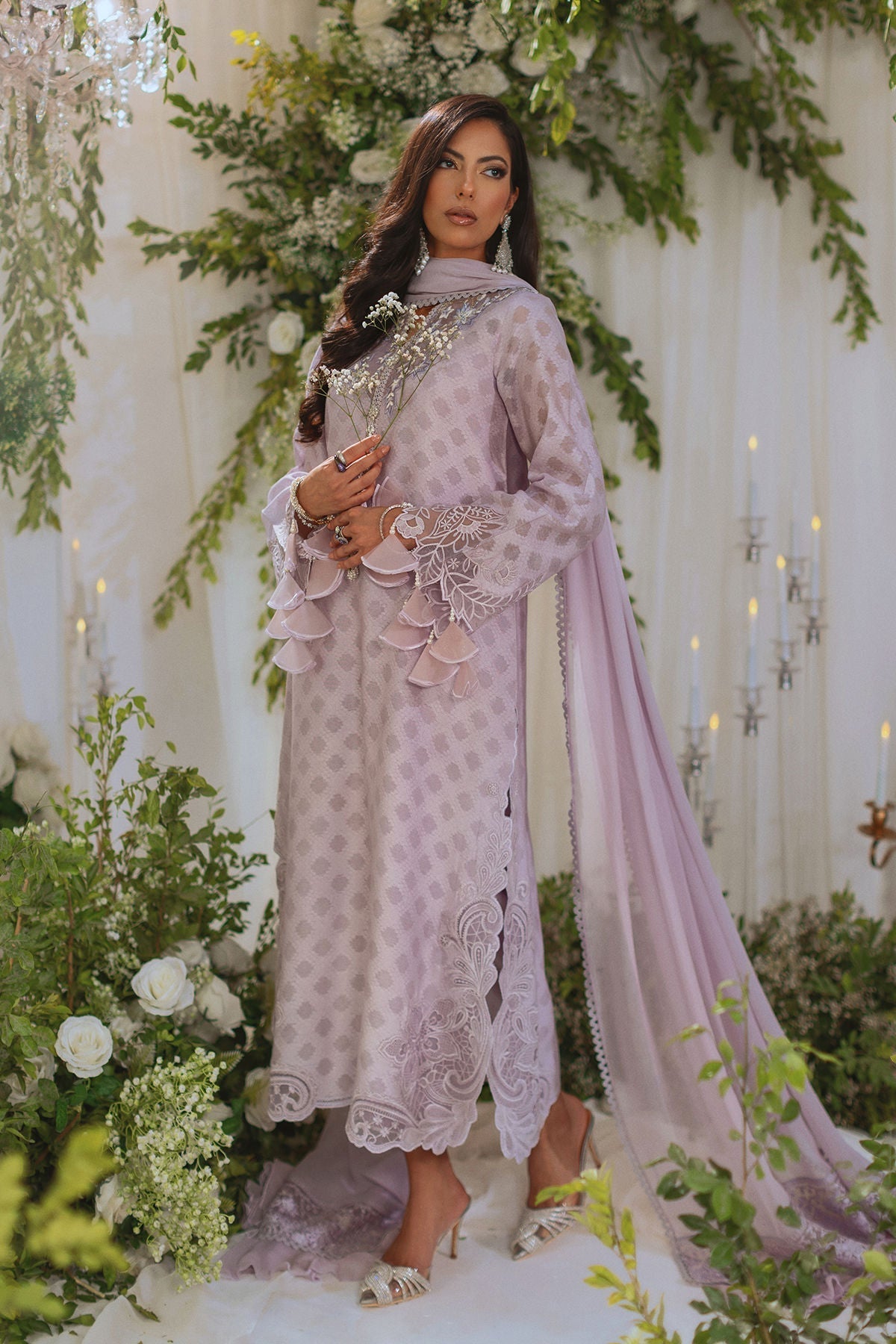 Annus Abrar | Lumi Eid Edit | Seri-Brand:Annus Abrar-Type:Ladies Clothes-Lilac-Silk Net-House of Maryam- Buy in UK, USA