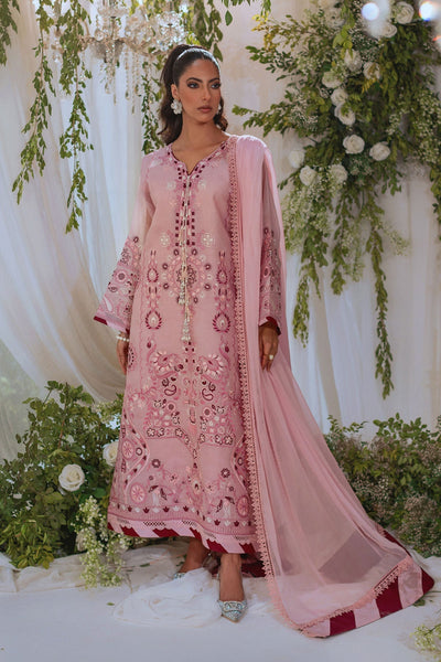 Annus Abrar | Lumi Eid Edit | Zimal-Brand:Annus Abrar-Type:Ladies Clothes-Tea Pink-Organza-House of Maryam- Buy in UK, USA