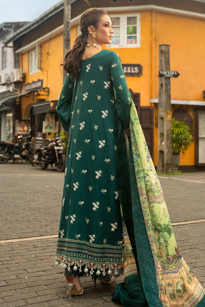 Annus Abrar | Neroli Luxury Lawn | Rela-Brand:Annus Abrar-Type:Ladies Clothes-Emerald Green-Lawn-House of Maryam- Buy in UK, USA