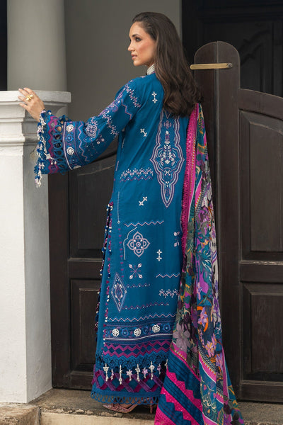 Annus Abrar | Neroli Luxury Lawn | Seraya-Brand:Annus Abrar-Type:Ladies Clothes-Teal Blue-Lawn-House of Maryam- Buy in UK, USA