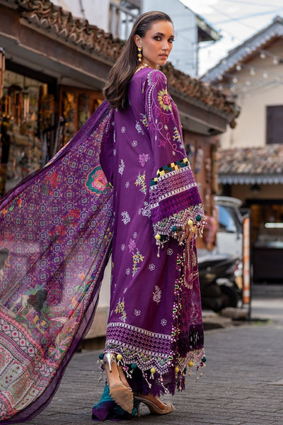 Annus Abrar | Neroli Luxury Lawn | Zoila-Brand:Annus Abrar-Type:Ladies Clothes-Purple-Lawn-House of Maryam- Buy in UK, USA