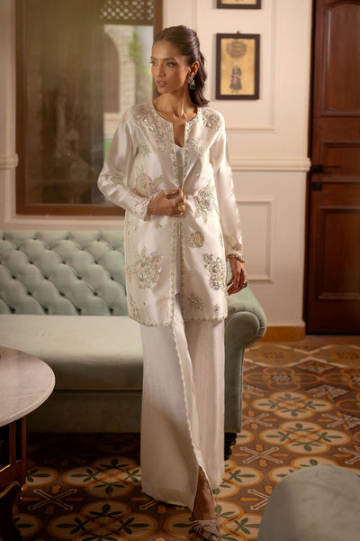 Annus Abrar | Zeh Eid Edit | Azeza-Brand:Annus Abrar-Type:Ladies Clothes-White-Sheesha Silk-House of Maryam- Buy in UK, USA