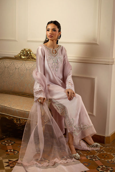 Annus Abrar | Zeh Eid Edit | Leyana-Brand:Annus Abrar-Type:Ladies Clothes-Mauve-Sheesha Silk-House of Maryam- Buy in UK, USA