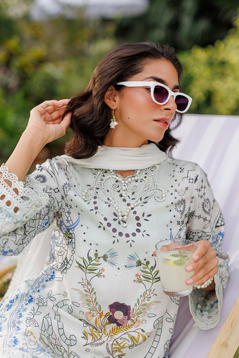 Ansab Jahangir | A Silk Afternoon Luxury Eid Silks 26 | Crema-Brand:Ansab Jahangir-Type:Ladies Clothes-Off White-Raw Silk-House of Maryam- Buy in UK, USA