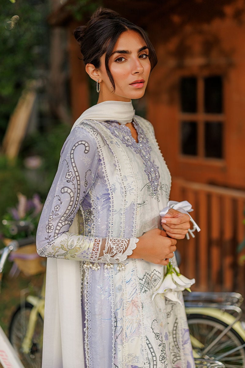 Ansab Jahangir | A Silk Afternoon Luxury Eid Silks 26 | Florina-Brand:Ansab Jahangir-Type:Ladies Clothes-Off White-Raw Silk-House of Maryam- Buy in UK, USA