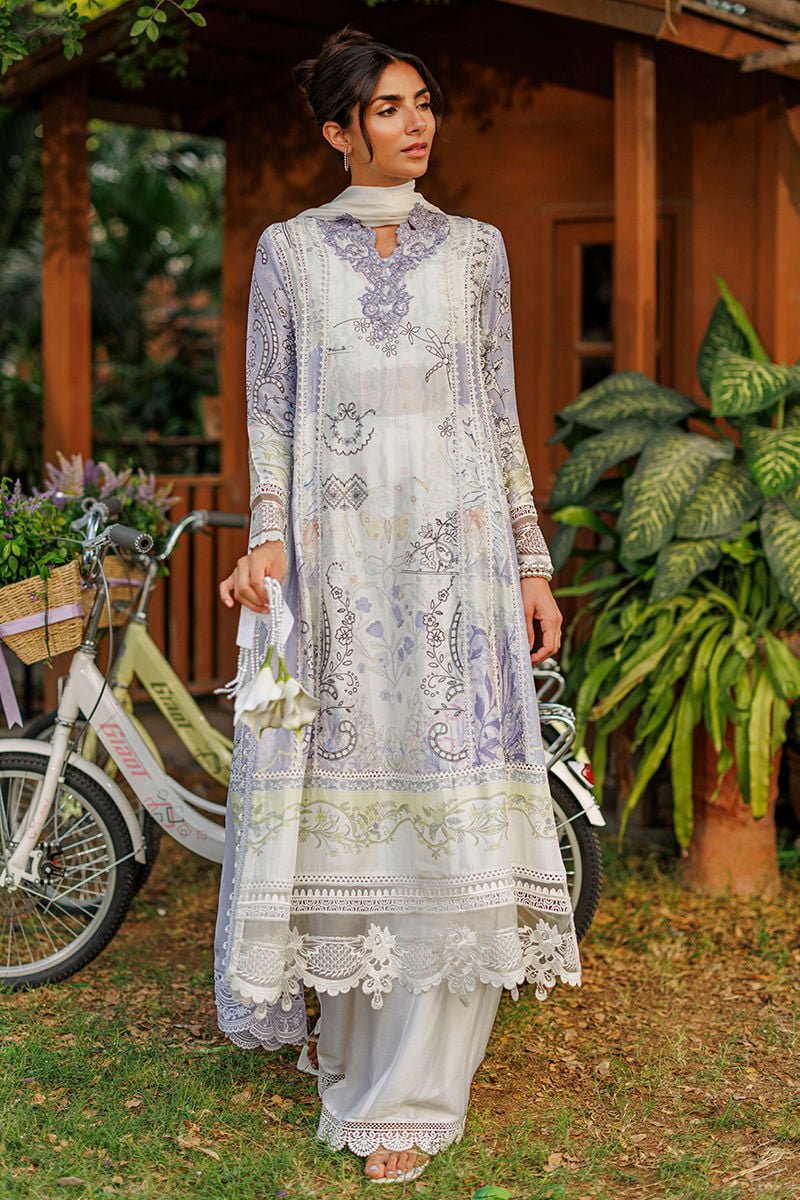 Ansab Jahangir | A Silk Afternoon Luxury Eid Silks 26 | Florina-Brand:Ansab Jahangir-Type:Ladies Clothes-Off White-Raw Silk-House of Maryam- Buy in UK, USA