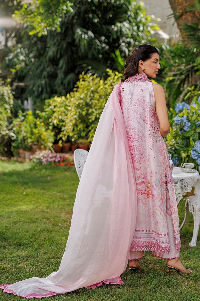 Ansab Jahangir | A Silk Afternoon Luxury Eid Silks 26 | Rosea-Brand:Ansab Jahangir-Type:Ladies Clothes-Blush Pink-Raw Silk-House of Maryam- Buy in UK, USA