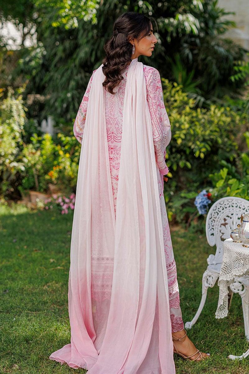 Ansab Jahangir | A Silk Afternoon Luxury Eid Silks 26 | Wisteria-Brand:Ansab Jahangir-Type:Ladies Clothes-Pink-Raw Silk-House of Maryam- Buy in UK, USA
