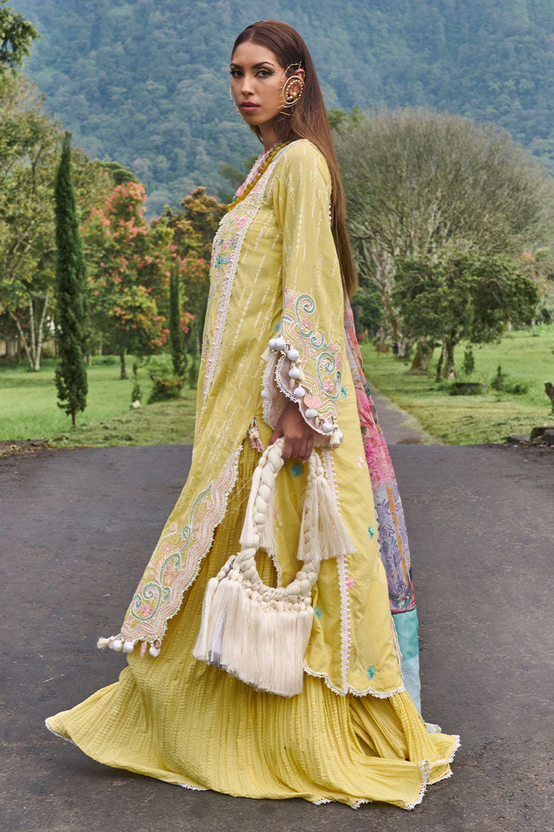 Ansab Jahangir | Zoha Lawn 24 | MARIGOLD -  Ansab Jahangir Luxury - Original Designer Dress - House of Maryam